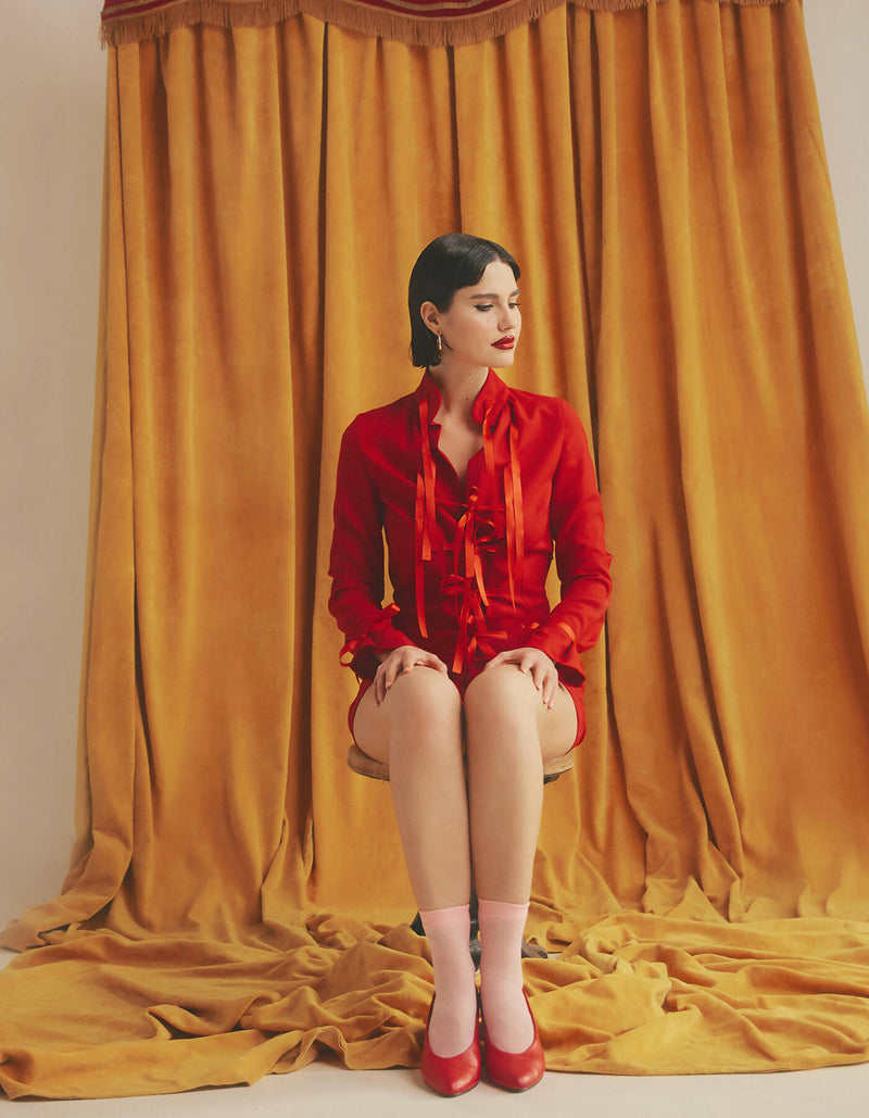 Tame Tie-Up Jumpsuit