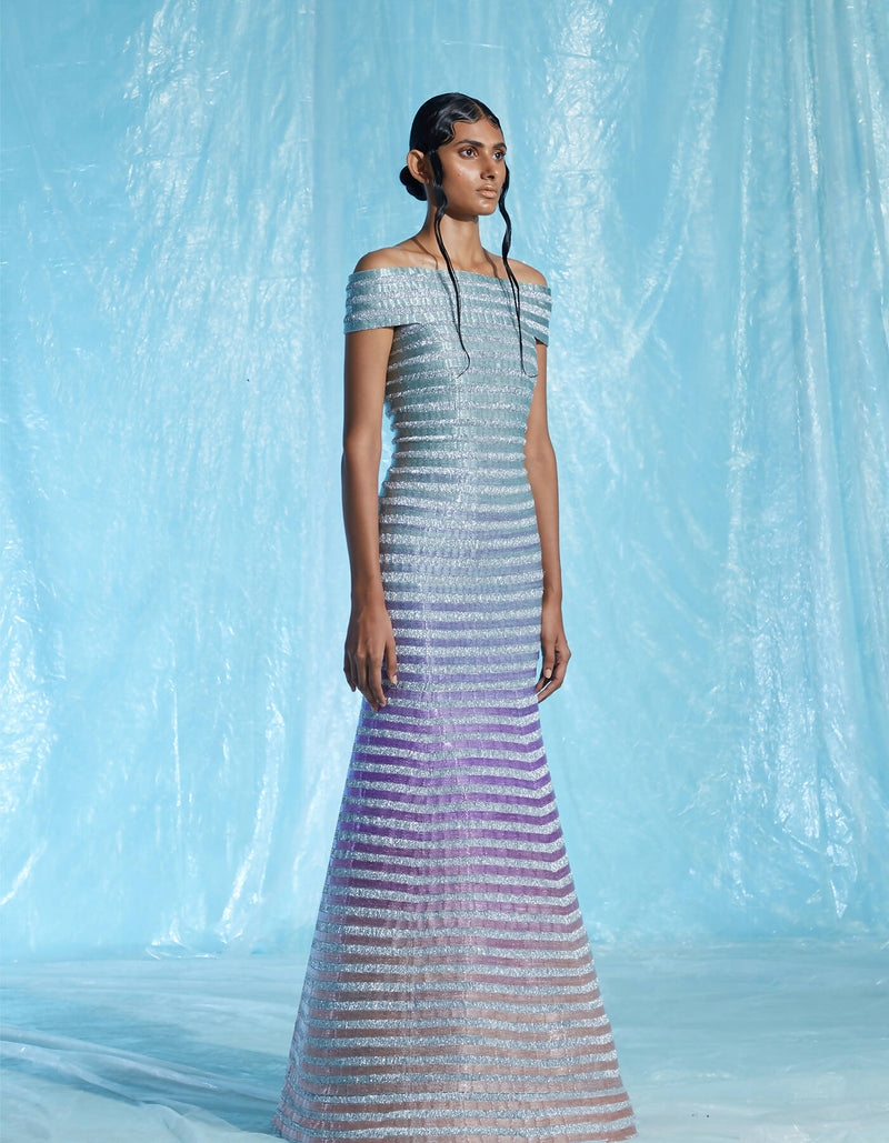 Strapless Gradient Dress