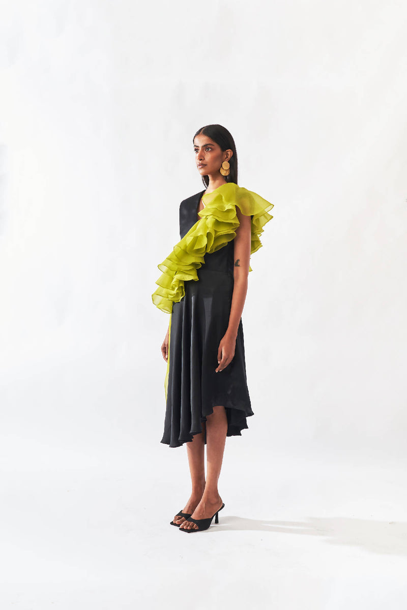 Shoulder Padded Dress