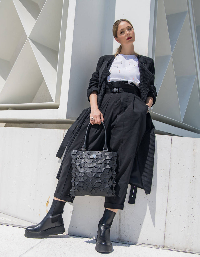 Star Tote Bag Alma Matt Black