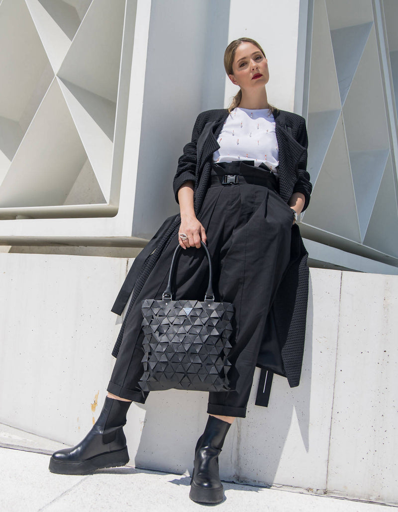 Star Tote Bag Alma Matt Black