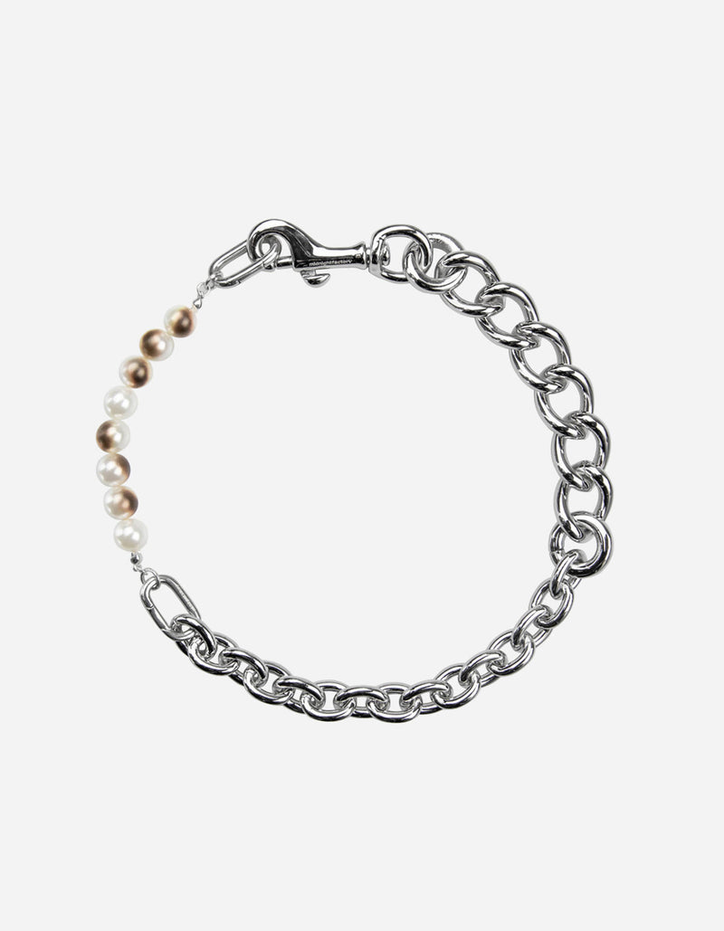 Burnt Pearl Chain Necklace
