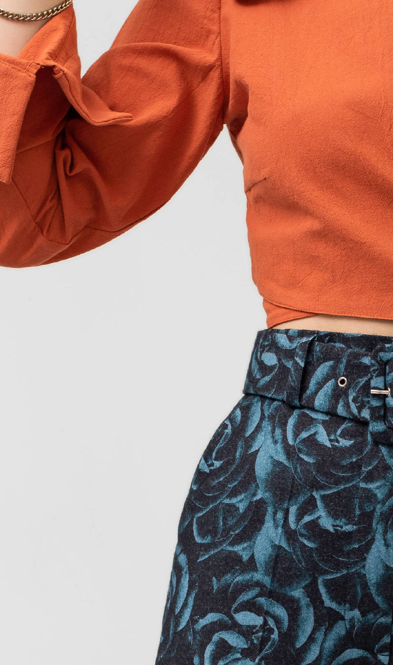 Blue Roses Pants