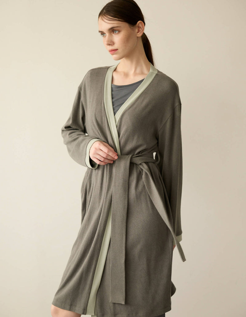 Angora Blended Long Knit Cardigan