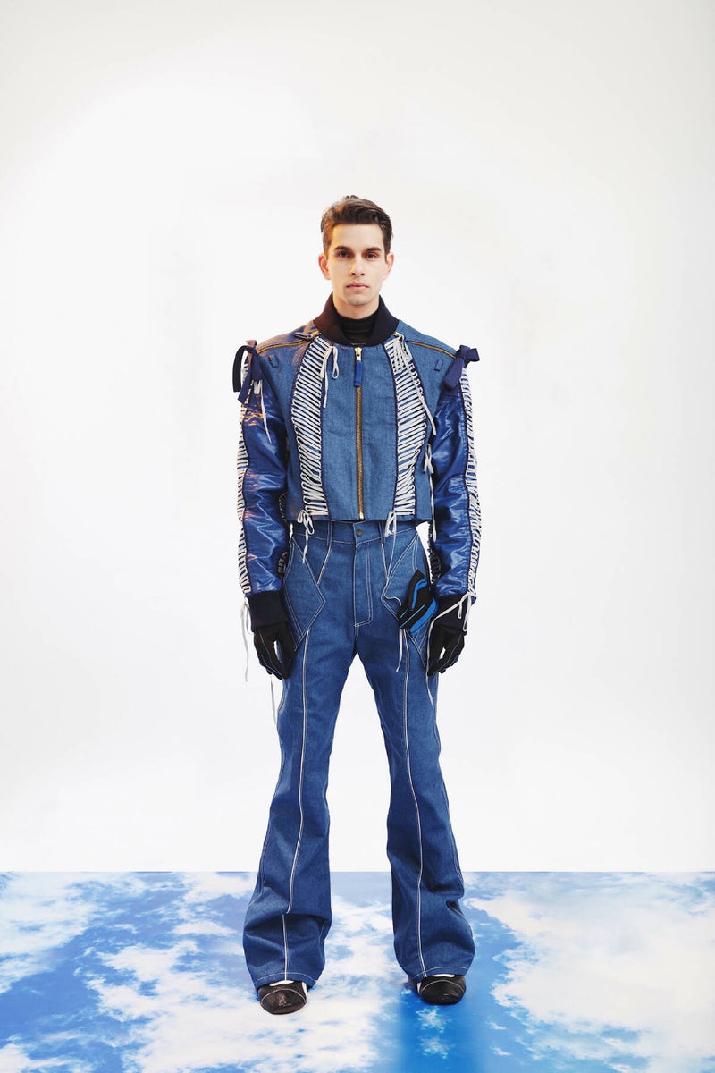 DENIM LACING JACKET