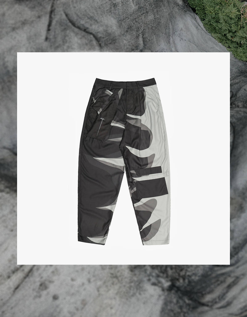 Multi-Layers Harlem Pants With Pockets In 2D Black
