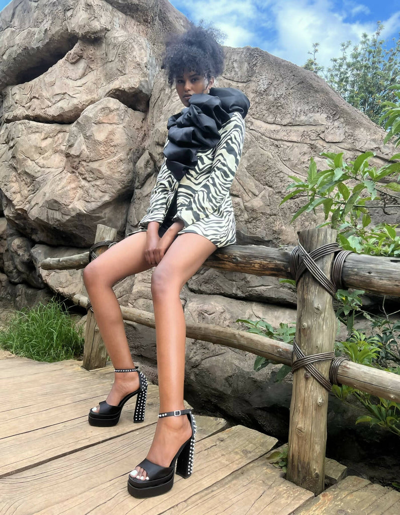 Ms Ruffle Asymmetrical Jacket