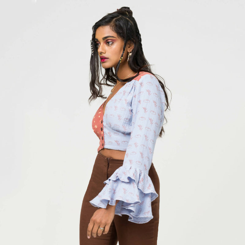Dawn & Dusk Crop Blouse