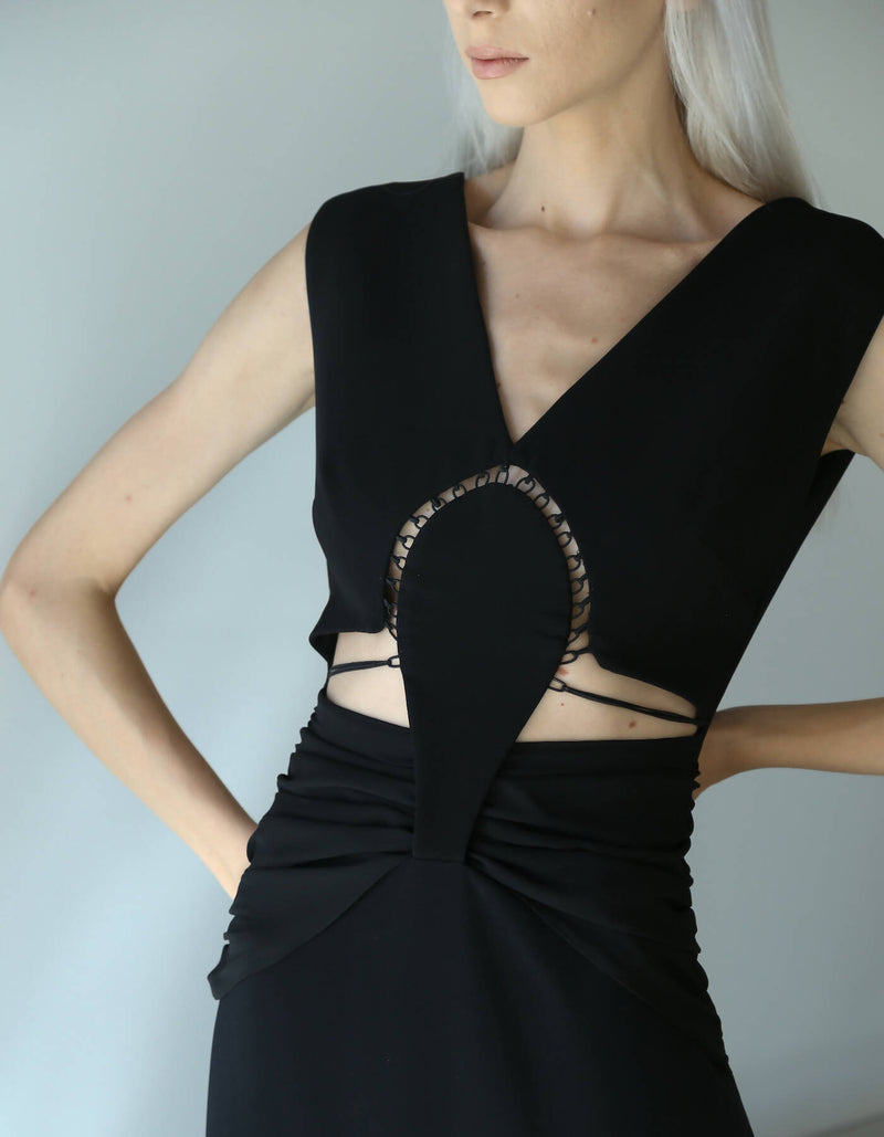 Calypso Black Long Dress