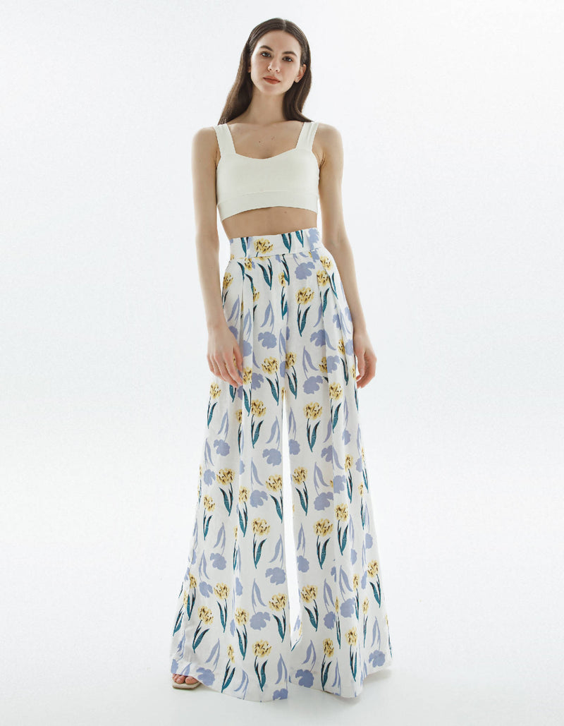 Floral Linen Palazzo