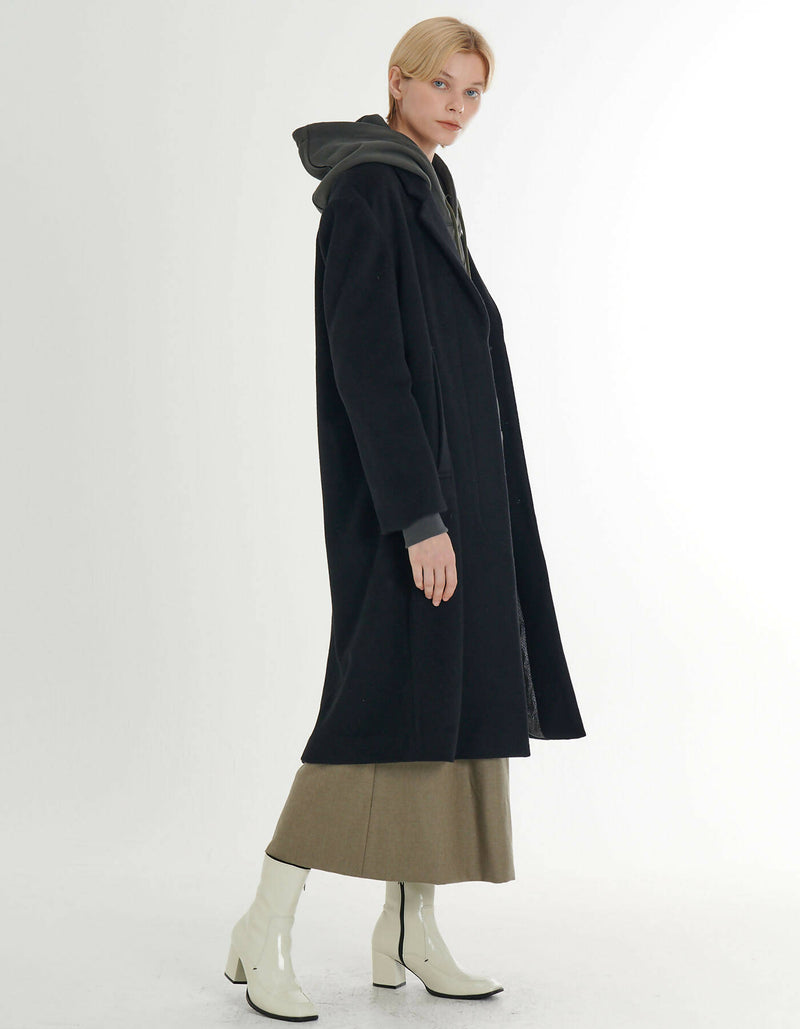 Cashmere Loose Fit H-Line Coat