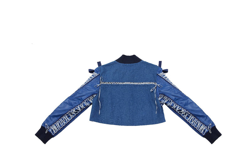 DENIM LACING JACKET