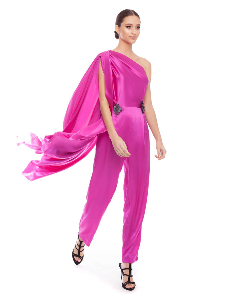 7004 Fuschia 3D Jampsuit