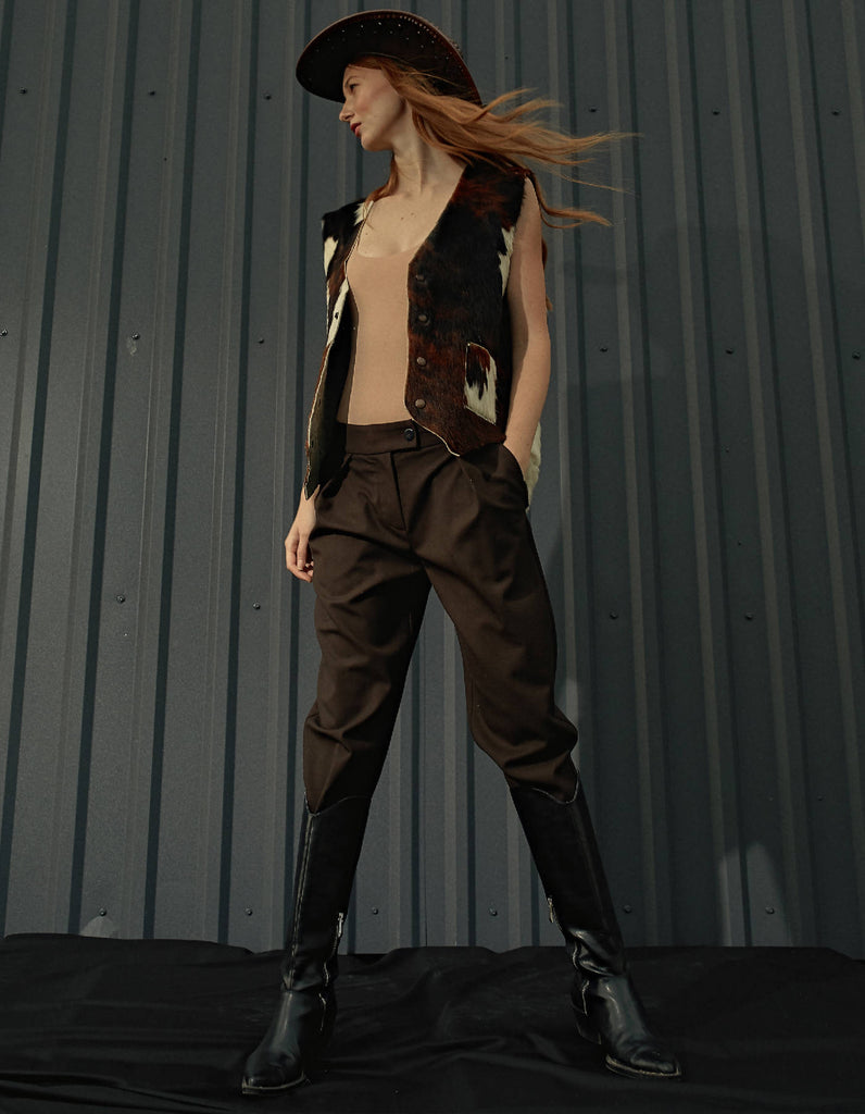 Wool Pencil Pants