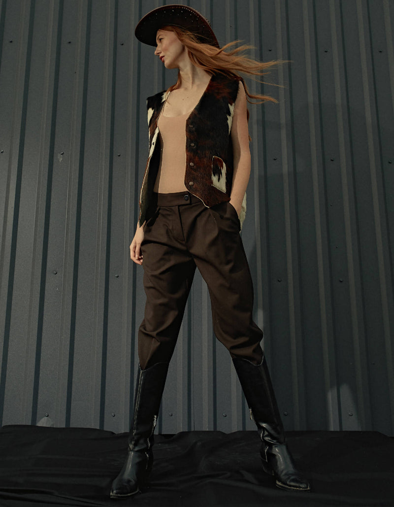 Wool Pencil Pants