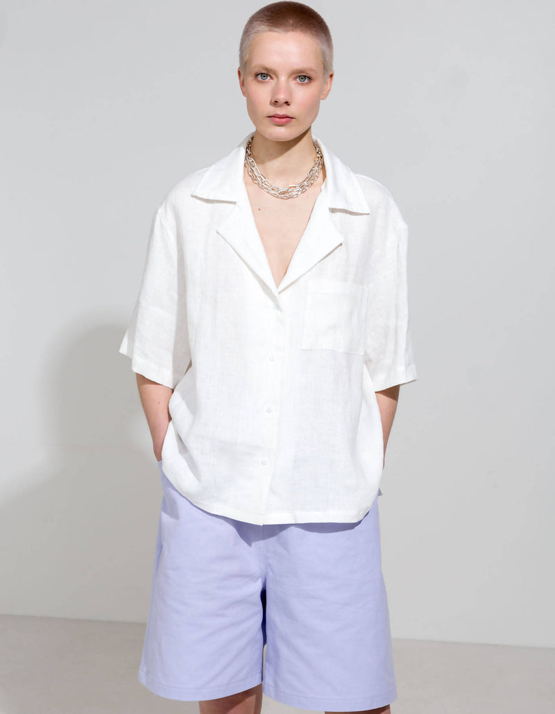 White Linen Shirt