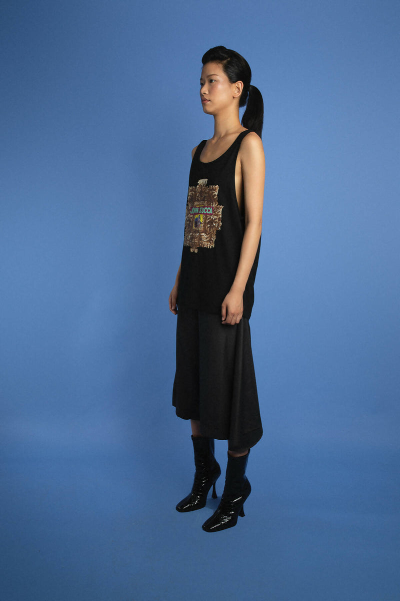Printed One Drop Armhole Vest