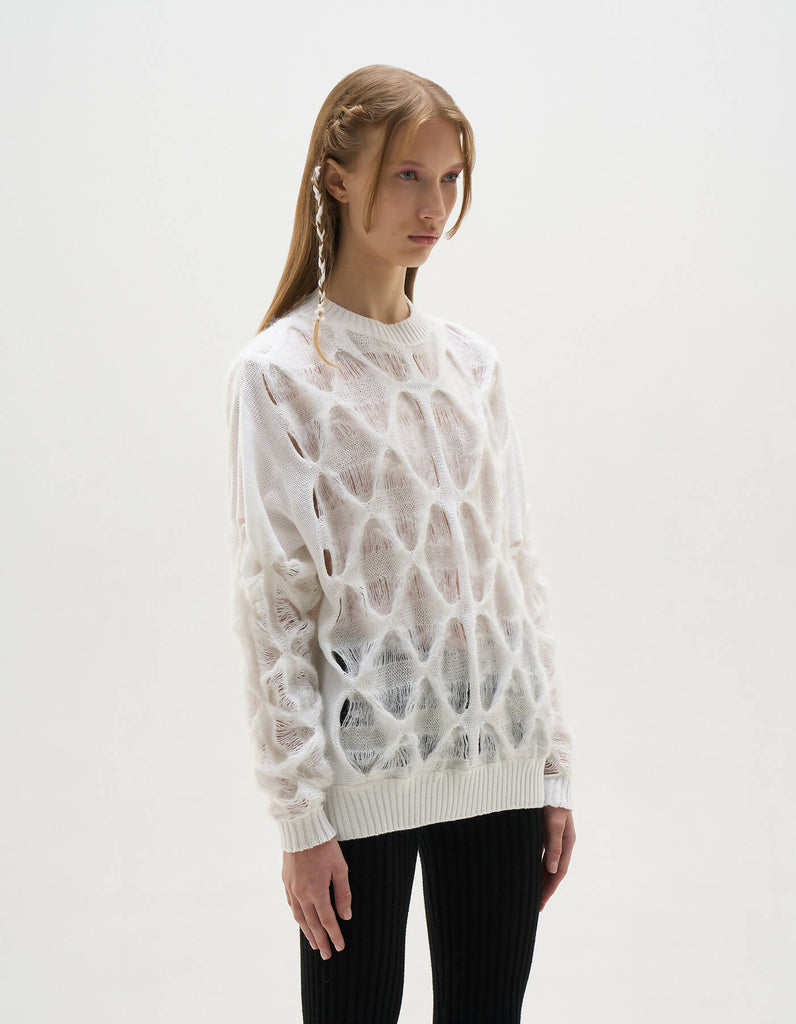 Openwork Mohair Sweater