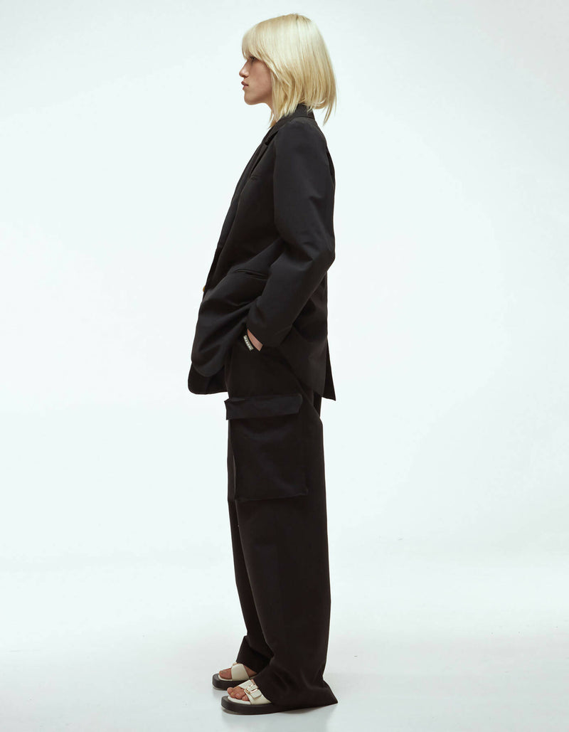 Trousers Cargo black