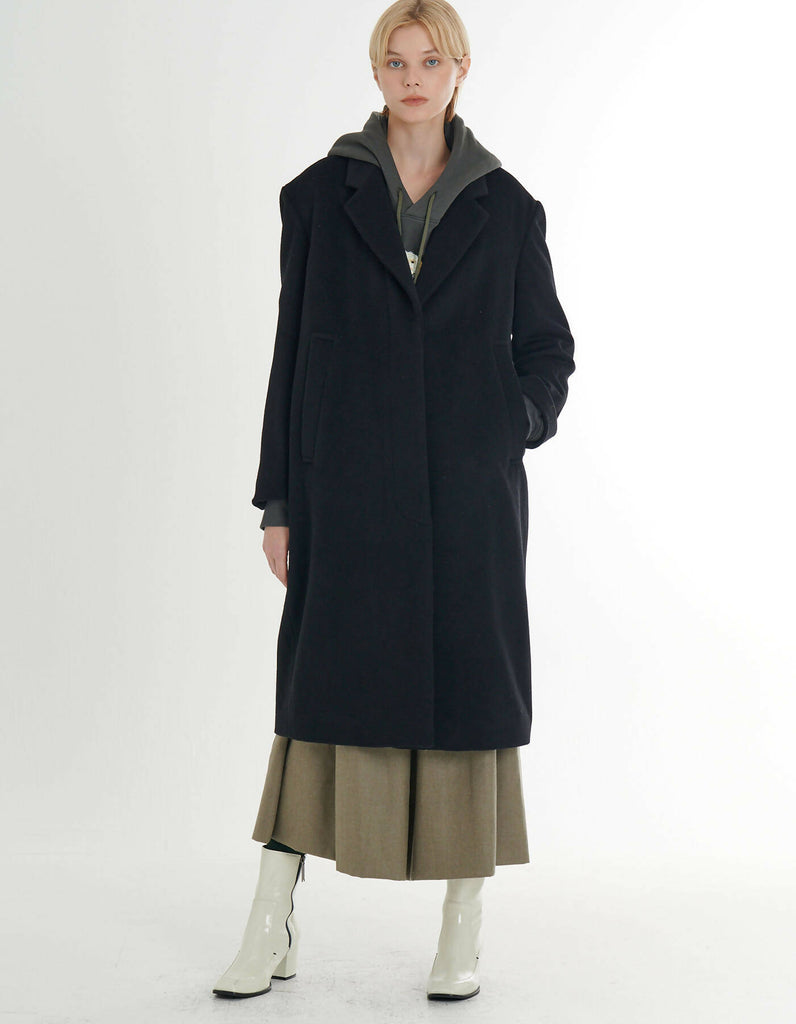 Cashmere Loose Fit H-Line Coat