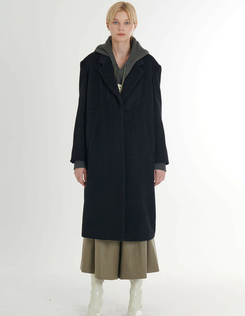 Cashmere Loose Fit H-Line Coat