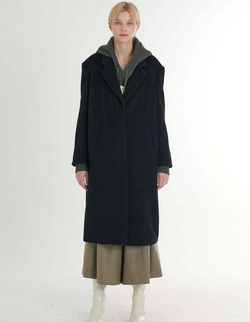 Cashmere Loose Fit H-Line Coat