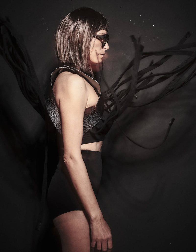 Contemporary Leather Rope Body Top Kashan