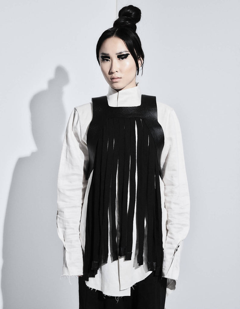 Contemporary Leather Rope Body Top Kashan