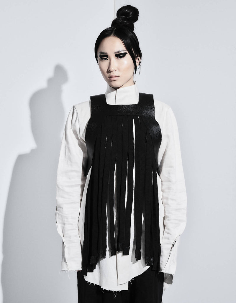 Contemporary Leather Rope Body Top Kashan