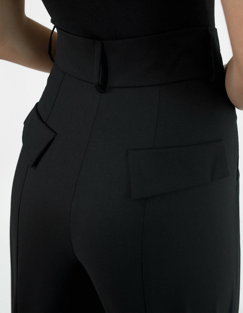 Black Wide-Leg Pants