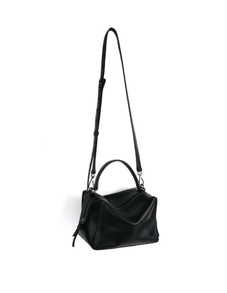Mini Valley Cube Shoulder Bag-Black