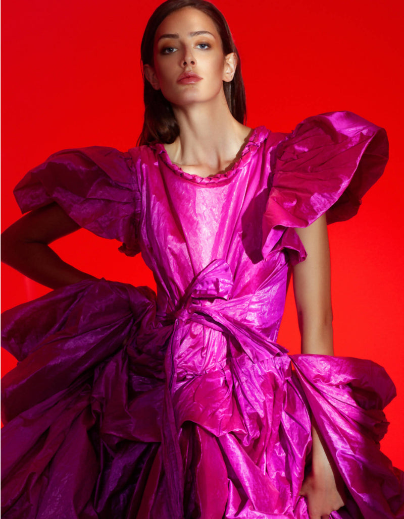 Vogue Pink Balloon Dress