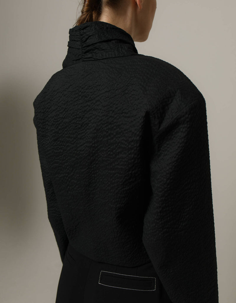 Lee Cotton Cropped Jacket - Black