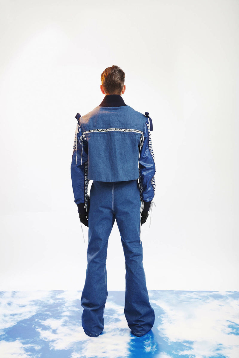 DENIM LACING JACKET