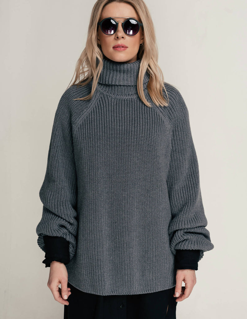 Margee Oversized Gray Sweater