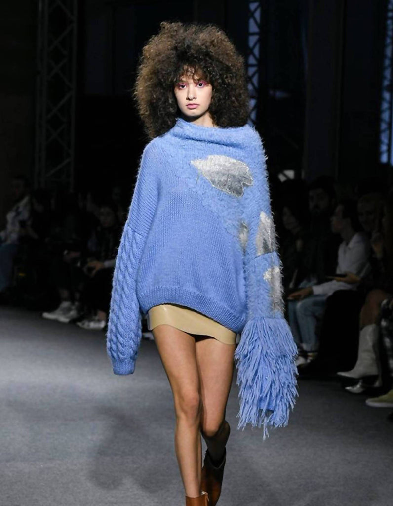 Knitted Blue Sweater