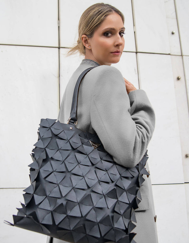 Star Tote Bag Alma Matt Black
