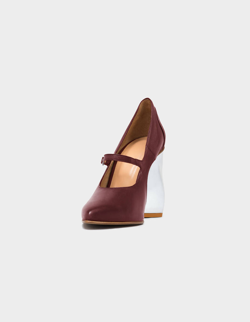 Lea - Bordeaux/Silver