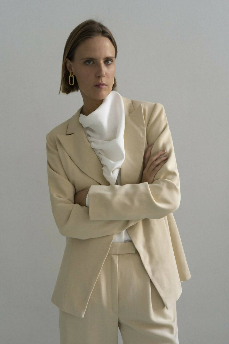RIVNE BEIGE WOOL SUIT