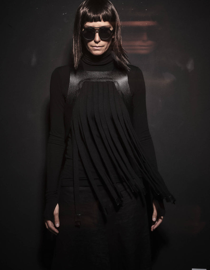 Contemporary Leather Rope Body Top Kashan