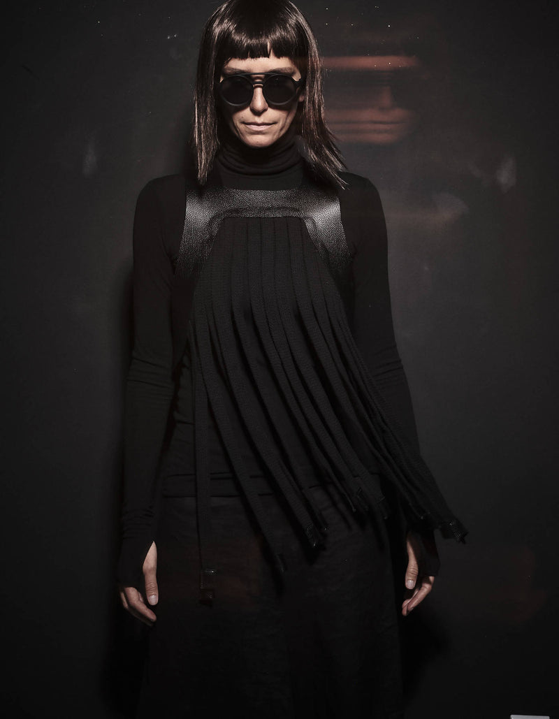 Contemporary Leather Rope Body Top Kashan