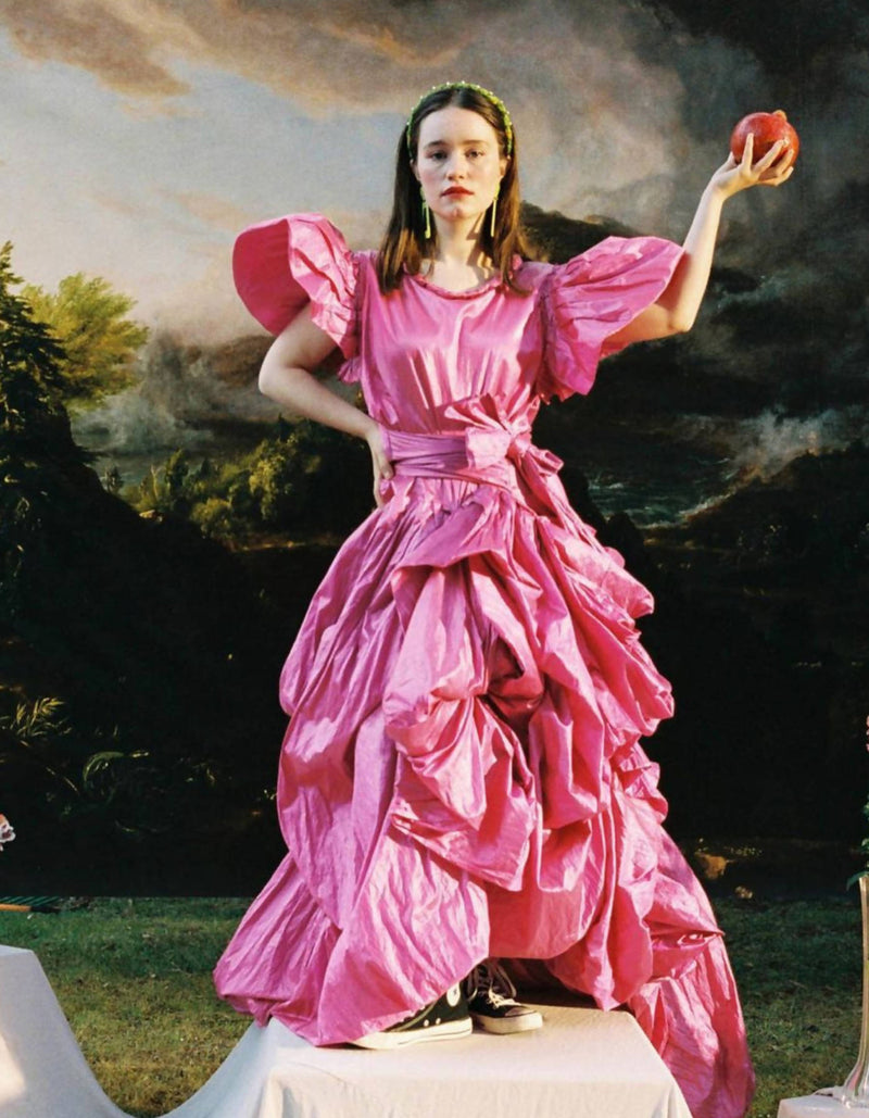 Vogue Pink Balloon Dress