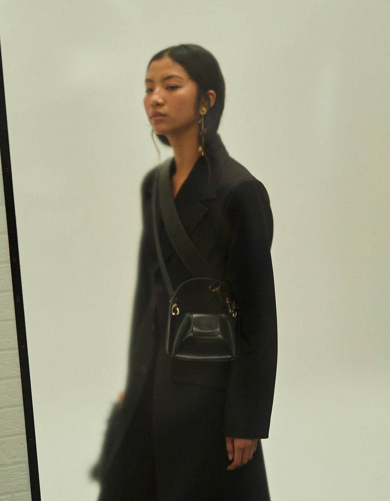 Black Leather Mini Bag