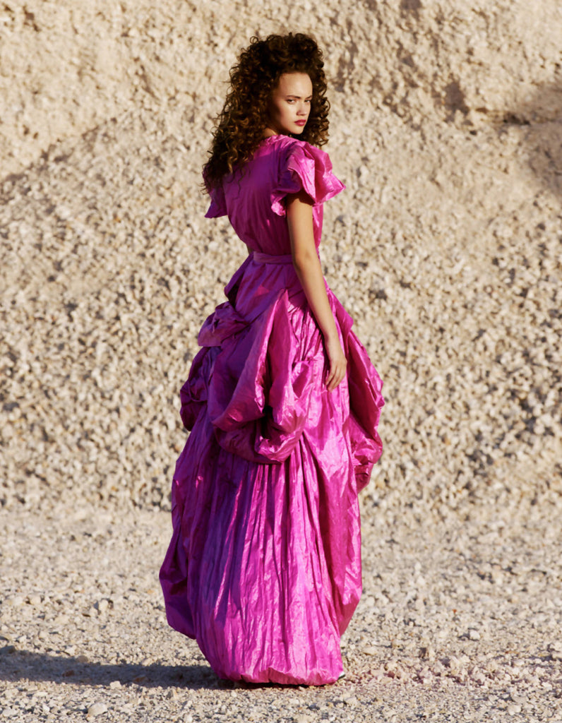Vogue Pink Balloon Dress