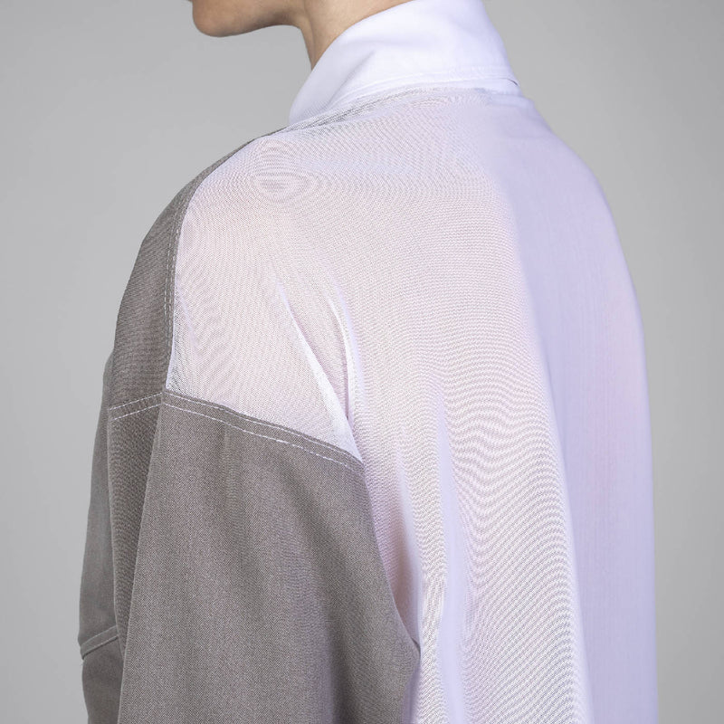 Oversized Gabardine Tulle Shirt CICCI