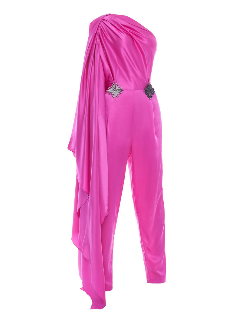 7004 Fuschia 3D Jampsuit