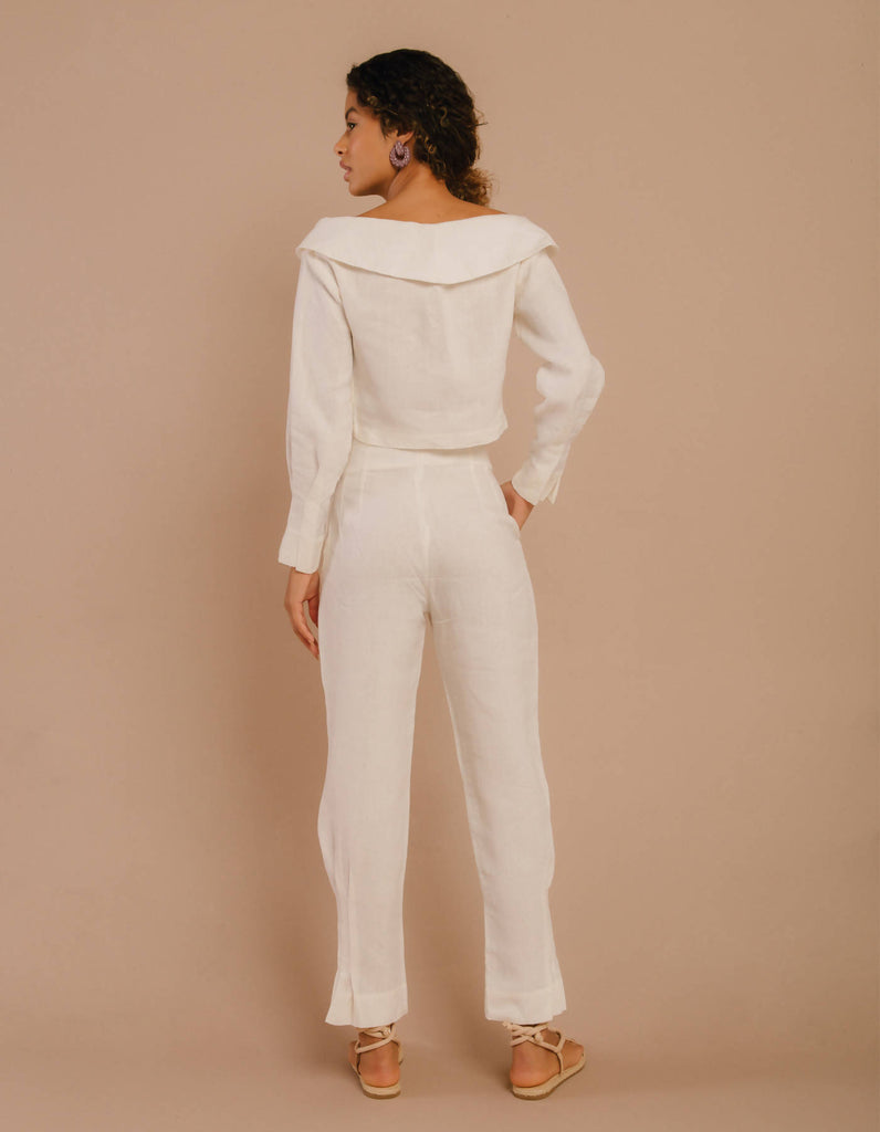 Pregas 100% Linen Pants