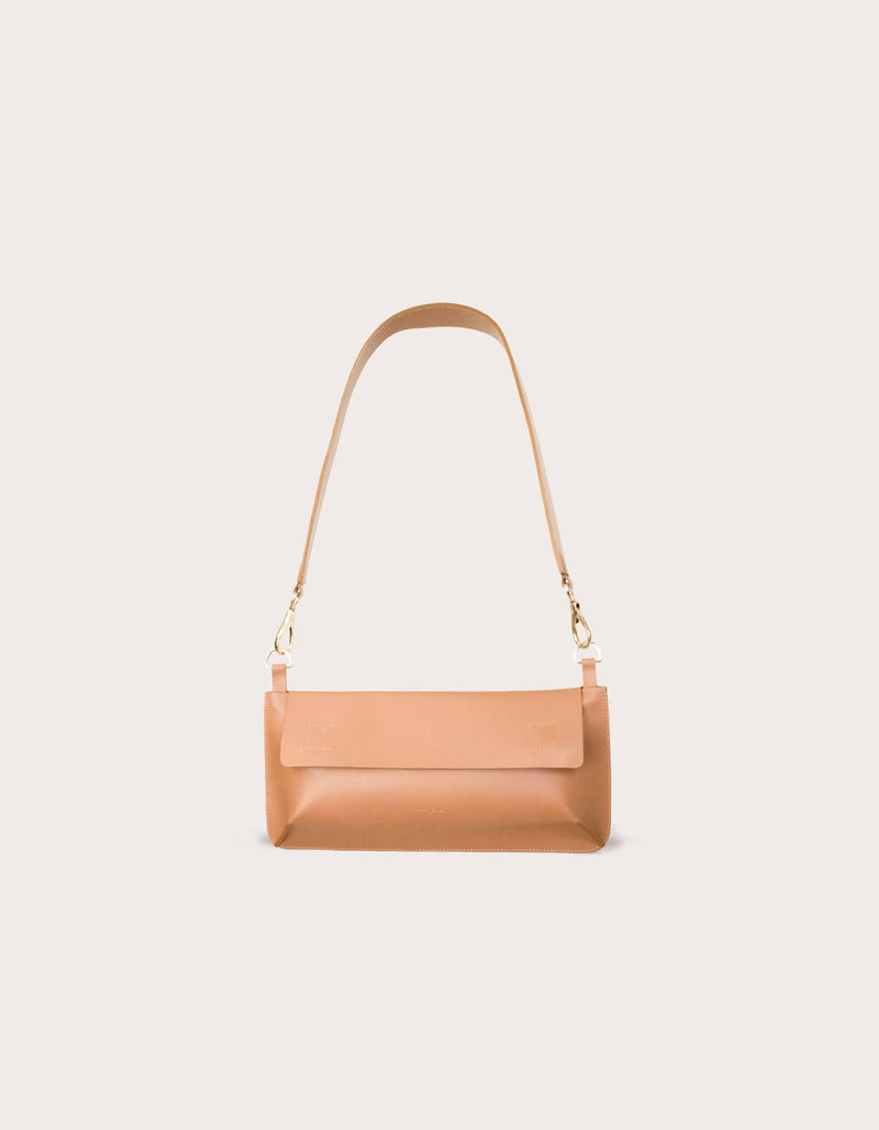 Edie Bag in Natural Brown Leather