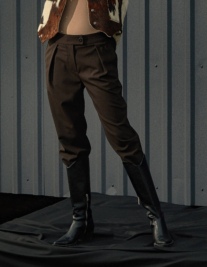 Wool Pencil Pants