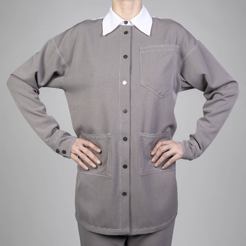 Oversized Gabardine Tulle Shirt CICCI